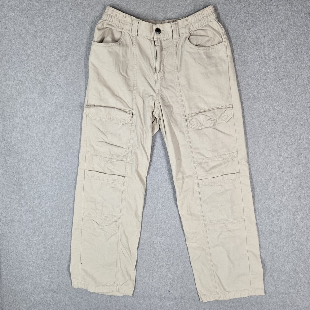 AEROPOSTALE Women Pants S Beige Cargo Utility 28" Inseam Baggy